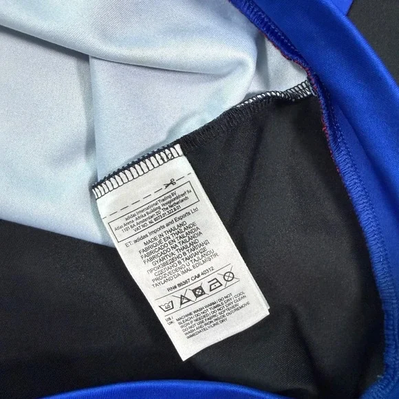 FC Basel Adidas Climalite Soccer Jersey Men's Size L Red Blue Novartis Sponsor - Picture 4 of 6